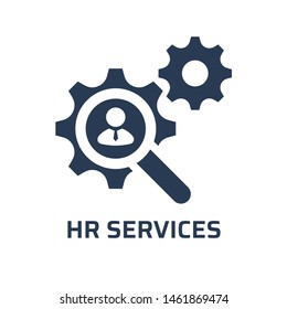 HR services icon. Trendy modern flat vector hr services icon on white background from general collection, vector illustration