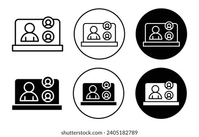 hr software icon. company Human resources software program for employee staff information data management system symbol. digital virtual job hiring hr teamwork vector.  person application on web sign