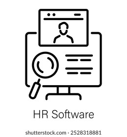 Su icono de software en estilo de esquema 
