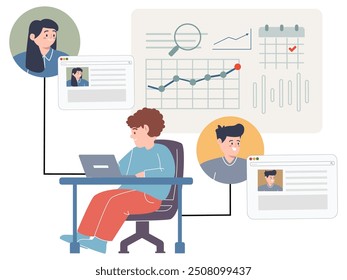 HR software job application CV curriculum vitae self information candidate checking hiring new employee design concept