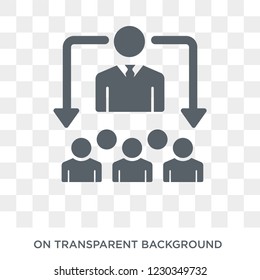 hr solutions icon. Trendy flat vector hr solutions icon on transparent background from general  collection. 
