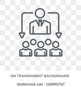 hr solutions icon. Trendy flat vector hr solutions icon on transparent background from general  collection. High quality filled hr solutions symbol use for web and mobile