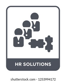 hr solutions icon vector on white background, hr solutions trendy filled icons from General collection, hr solutions simple element illustration