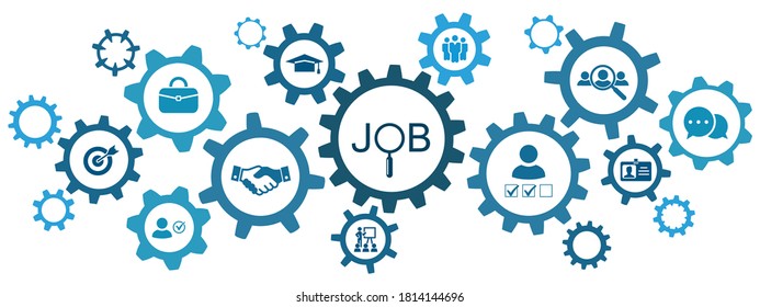 Hr solutions, search for employees and job, recruitment agency icon, human resources, consider candidate, job applicant sign, recruitment or selection concept  for search a people, personal choice