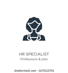 Su vector de icono especializado. Icono moderno especialista de h plana de la colección de profesiones aisladas en fondo blanco. La ilustración vectorial se puede utilizar para diseño gráfico web y móvil, logotipo, eps10