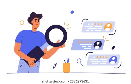 HR specialists choosing best candidate for job. HR concept. Man Characters Having Business Conversation. People search concept. Vector illustration