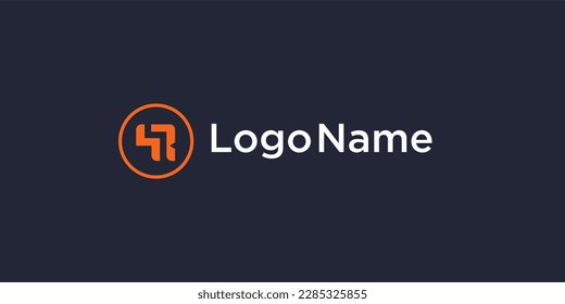 hr or sr logo design inspiration	
