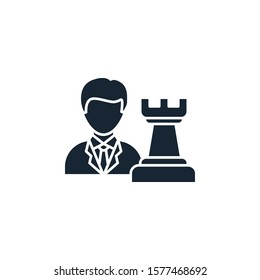 hr strategy creative icon. filled multicolored illustration. From Human Resources icons collection. Isolated hr strategy sign on white background