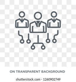 hr strategy icon. Trendy flat vector hr strategy icon on transparent background from general  collection. High quality filled hr strategy symbol use for web and mobile