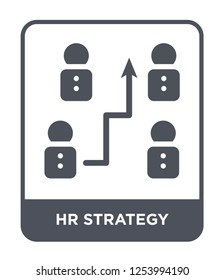 hr strategy icon vector on white background, hr strategy trendy filled icons from General collection, hr strategy simple element illustration