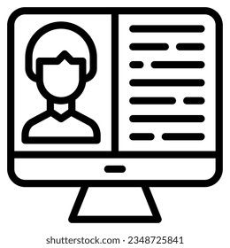 Icono de la tecnología de RR. HH. se puede usar para uiux, etc