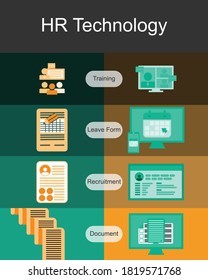 HR Transforming through Technology vector
