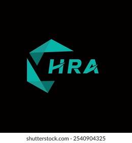 HRA creative minimalist letter logo. HRA unique vector initials alphabet letter logo design 
