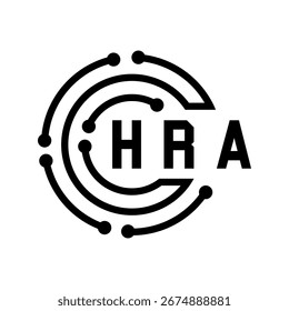 HRA letter design. HRA letter technology logo design. HRA  Monogram logo design for an entrepreneur and business.