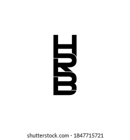 hrb letter original monogram logo design