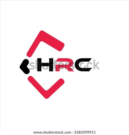 HRC creative minimalist letter logo. HRC unique vector initials alphabet letter logo design
