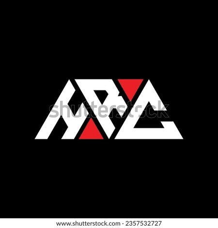 HRC triangle letter logo design with triangle shape. HRC triangle logo design monogram. HRC triangle vector logo template with red color. HRC triangular logo Simple, Elegant, and Luxurious design.
