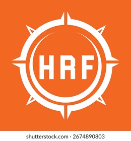 HRF letter design. HRF letter technology logo design. HRF  Monogram logo design for an entrepreneur and business.