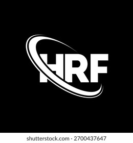 HRF logo. HRF letter. HRF letter logo design. Initials HRF logo linked with circle and uppercase monogram logo. HRF-typography for technology, business and real estate brand.