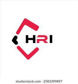 HRI creative minimalist letter logo. HRI unique vector initials alphabet letter logo design
