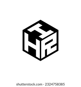 HRI letter logo design in illustration. Vector logo, calligraphy designs for logo, Poster, Invitation, etc.