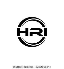 HRI Logo Design, Inspiration for a Unique Identity. Modern Elegance and Creative Design. Watermark Your Success with the Striking this Logo.