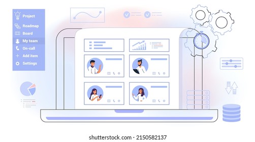 HRIS Human Resources Information System Acronym HR Web Business Office Innovative Interface Concept Vector Illustration Employee Data Recruitment Training Benefits Attendance Analytics Payroll