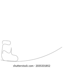 hristmas, background, line, draw, drawing, decoration, element, outline, continuous, design
