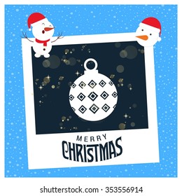 hristmas Ball Ornaments card Design