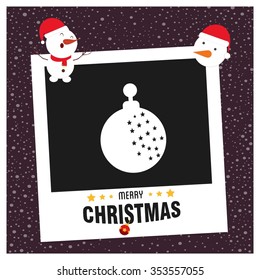 hristmas Ball Ornaments card Design