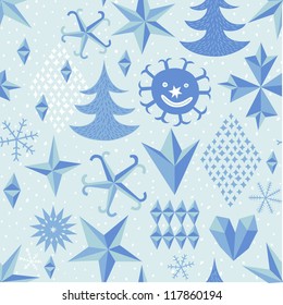 hristmas and new year pattern.Background for winter theme.
