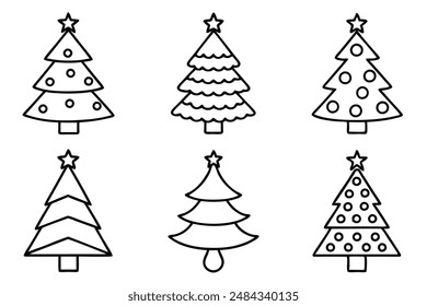 hristmas Tree art illustration for enthusiasts of holiday seasonal beauty