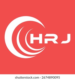 Diseño de letra HRJ. Diseño de logotipo de tecnología de letras HRJ. Diseño de logotipo de HRJ Monogram para un emprendedor y negocio.