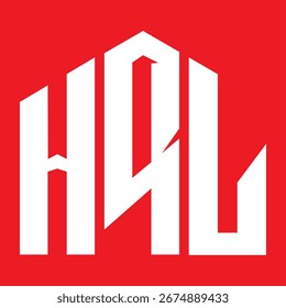 Diseño de carta HRL. Diseño de logotipo de tecnología de letras HRL. Diseño del logotipo de HRL Monogram para un empresario y un negocio.