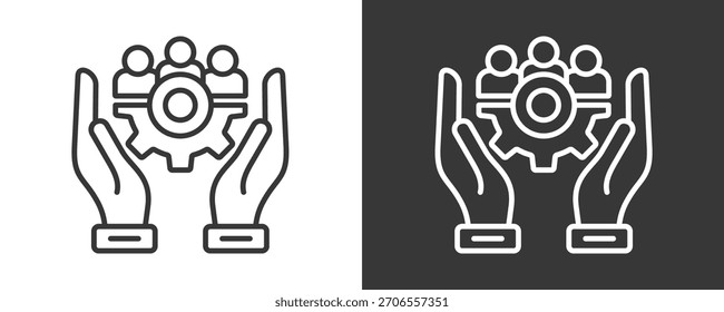 Hrm Icon Set Vector Collection Isolated In Black And White