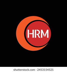 HRM Letter Initial Logo Design Template Vector Illustration