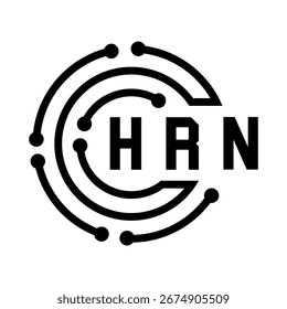 HRN letter design. HRN letter technology logo design. HRN  Monogram logo design for an entrepreneur and business.