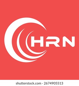 Diseño de carta HRN. Diseño de logotipo de tecnología de letras HRN. Diseño de logotipo de HRN Monogram para un empresario y un negocio.