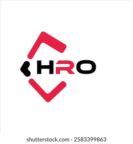 HRO creative minimalist letter logo. HRO unique vector initials alphabet letter logo design

