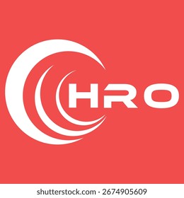 Diseño de letra HRO. Diseño de logotipo de tecnología de letras HRO. HRO Diseño de logotipo de monograma para un emprendedor y negocio.