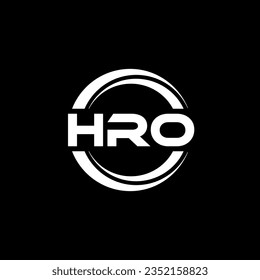 HRO Logo Design, Inspiration for a Unique Identity. Modern Elegance and Creative Design. Watermark Your Success with the Striking this Logo.