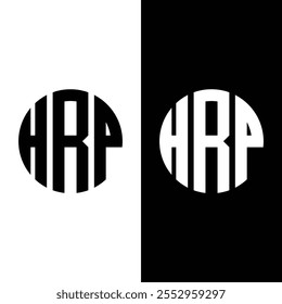 HRP Letter unique Monogram Logo Design Stock Vector.