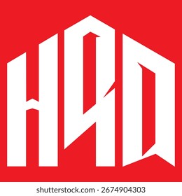 Design da letra HRQ. Projeto do logotipo da tecnologia da carta HRQ. HRQ Monogram design logotipo para um empresário e empresa.