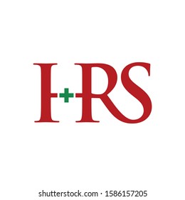 hrs initial letter logo vector
