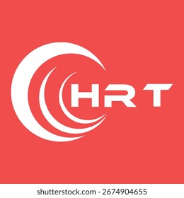 HRT-Buchstabendesign. Logo-Design für HRT-Buchstabentechnologie. HRT Monogram Logo Design für Unternehmer und Unternehmen.