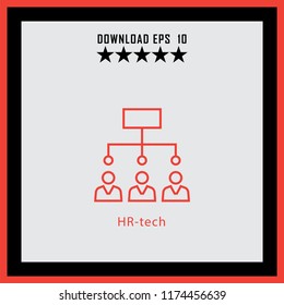 HR-tech  line icon