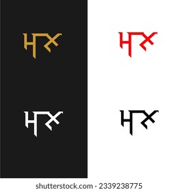 HRX-Logo-Initialen alphabetischer Symbol-Vektorgrafik-Vorlage