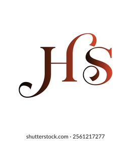 hs abstract alphabet wordmark icon emblem symbol business logo design