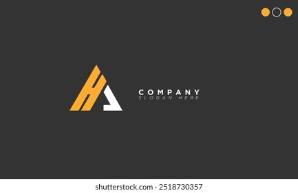  HS Alphabet letters Initials Monogram logo SH, H and S