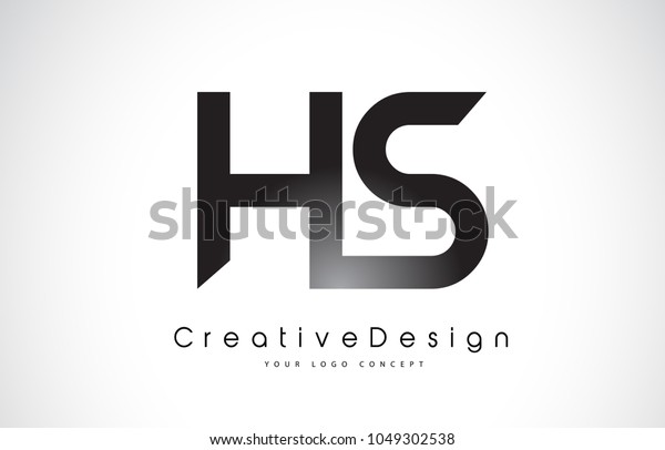 Hs H S Letter Logo Design Stock Vector (Royalty Free) 1049302538